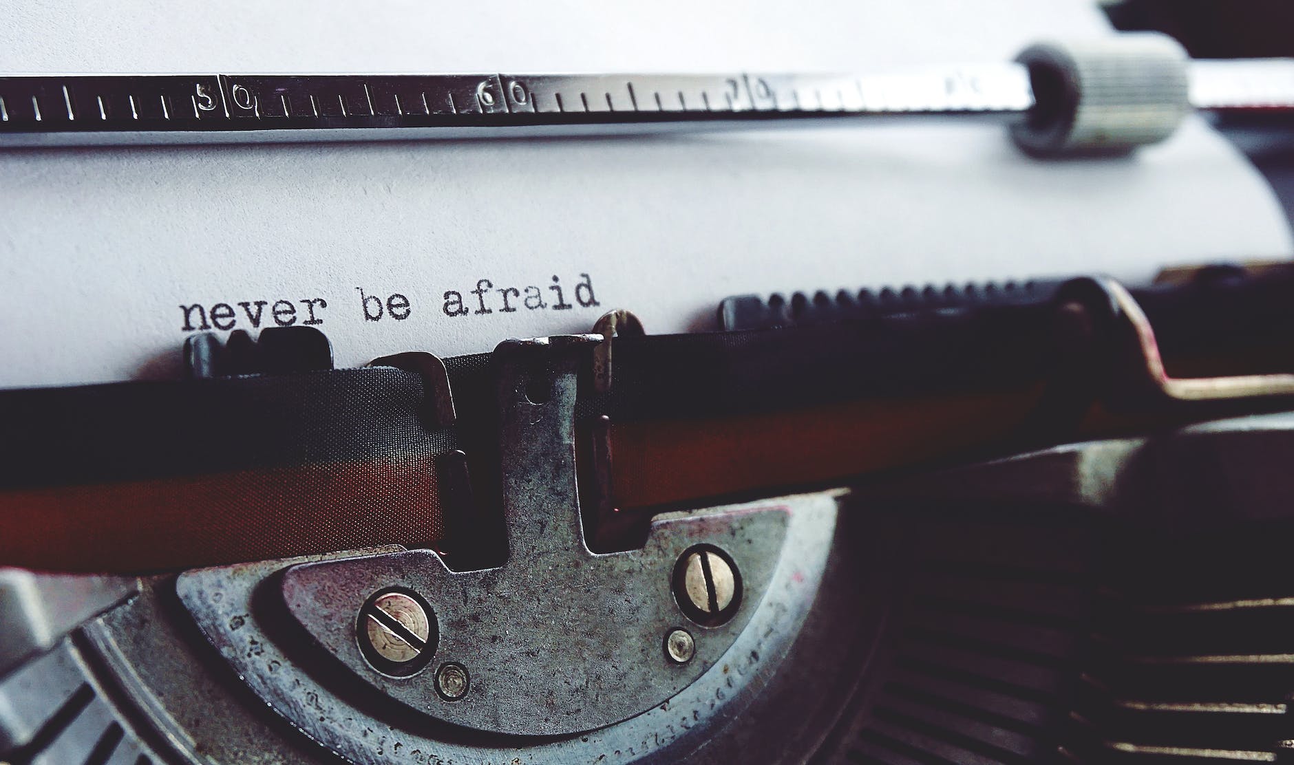 never be afraid on typewriter