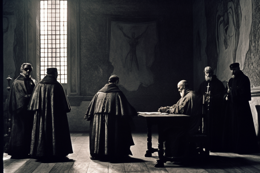 Galileo's heresy conviction by the Roman Inquisition, 1663