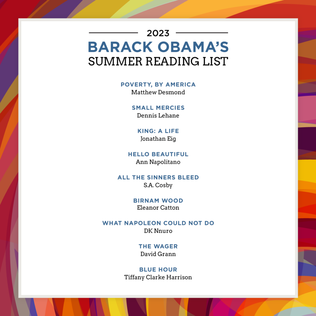 Barack Obama's Summer 2023 Reading List