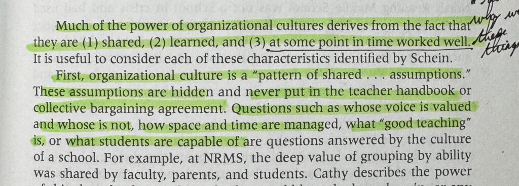 text quote from An Uncommon Theory of School Change https://amzn.to/3UYRFjl